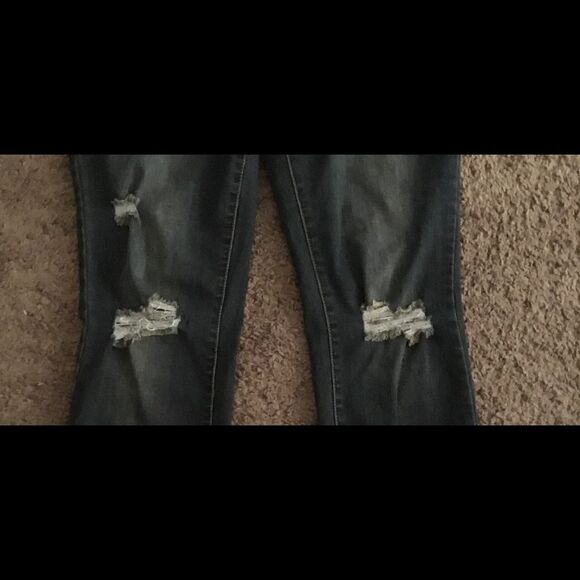 SPOONJEANS Dark Wash Distressed Skinny Leg Jeans - Picture 3 of 3